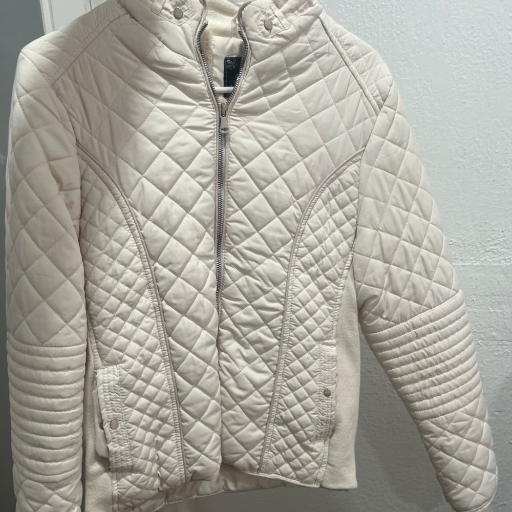 Women's Quilted Cream Jacket